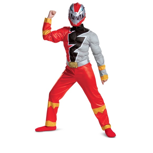 Disguise Other - Power Rangers Red Ranger Dino Fury Classic Muscle Child Halloween Costume
